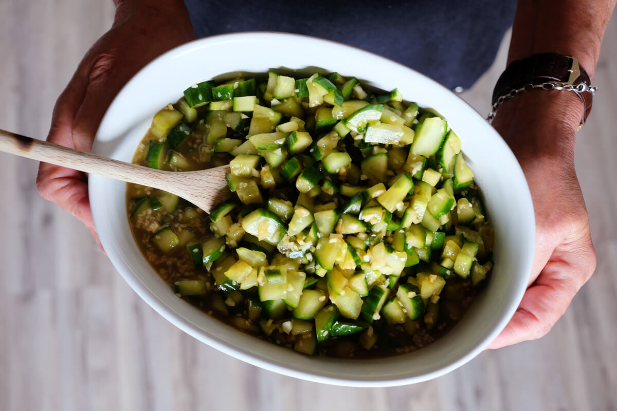 rezept: asiatischer gurkensalat - der beste gurkensalat der welt!