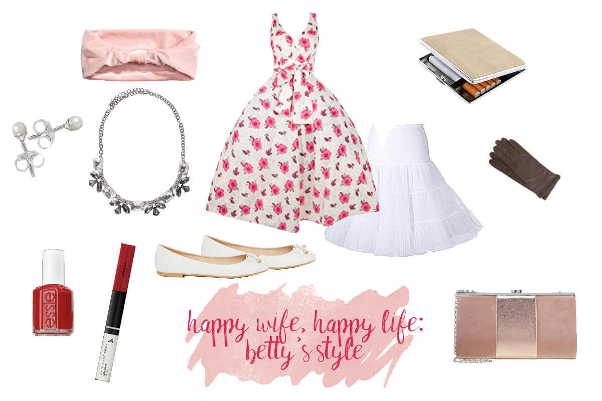 party outfit: betty draper / mad men