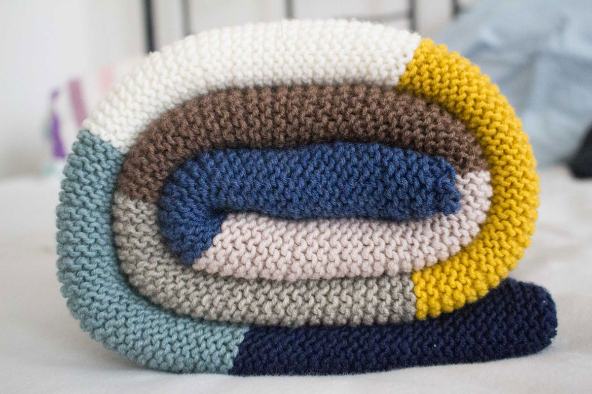 Diy Eine Selbst Gestrickte Babydecke Zur Geburt