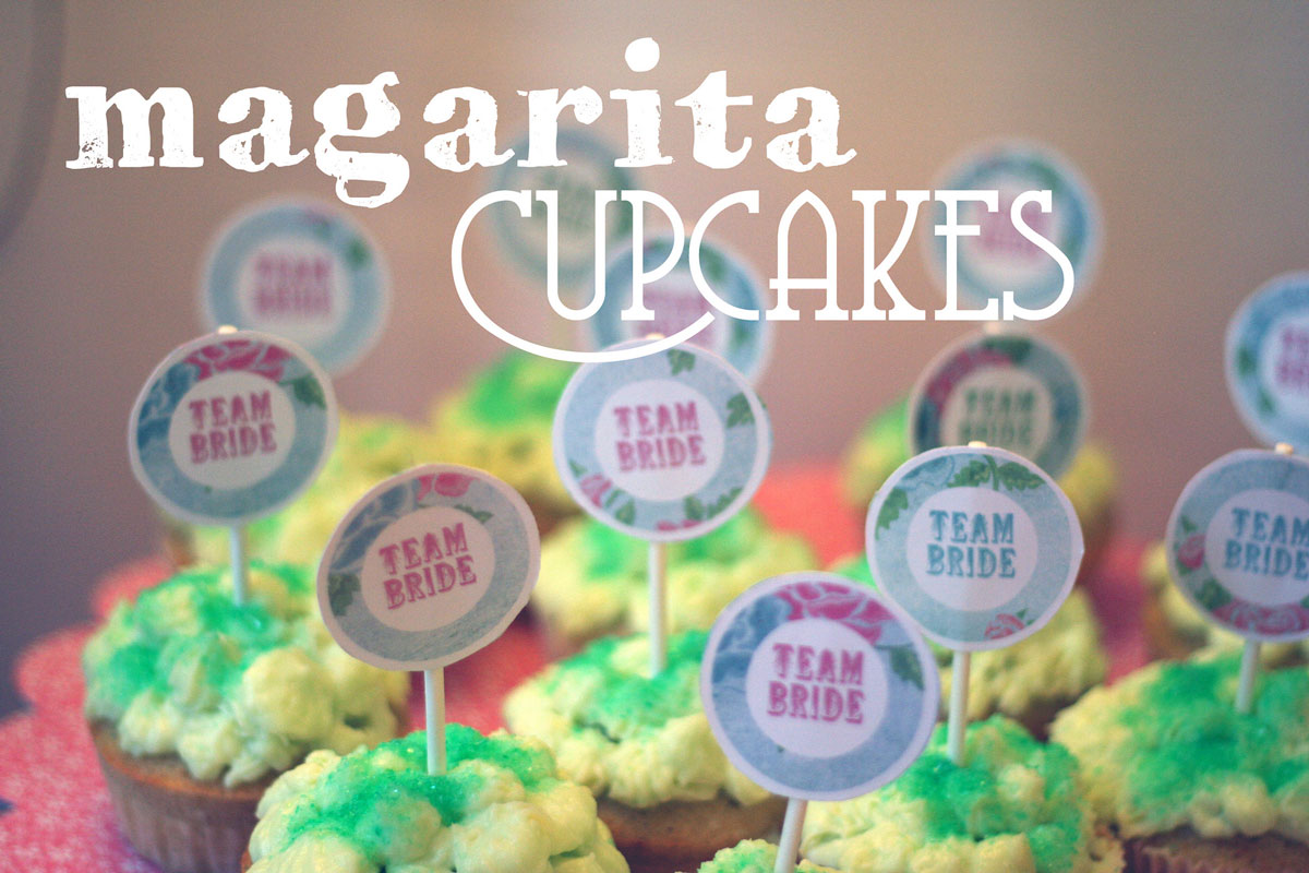 magarita cupcakes {inkl. free cupcake topper - from miss to mrs.}