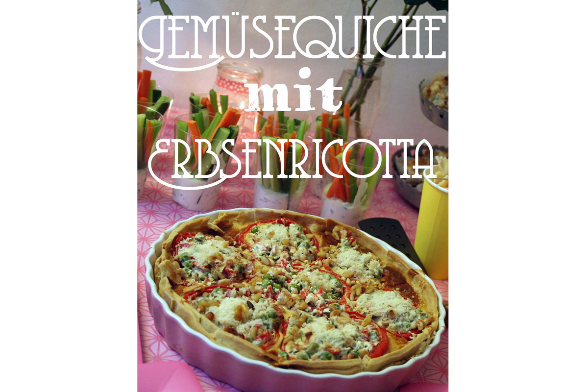 gemüsequiche mit erbsenricotta {from miss to mrs.}